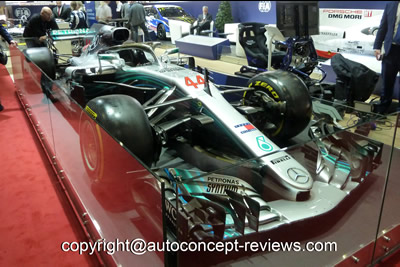 Mercedes Formula One with hybrid V6 engine 